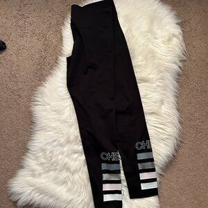Cheer Varsity Black leggings